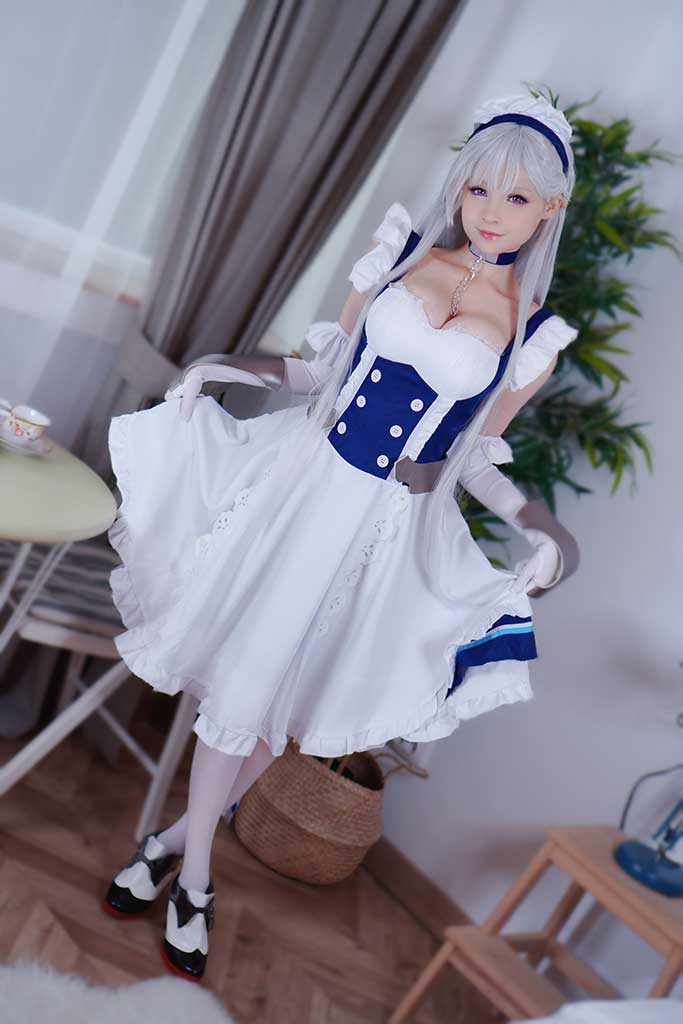 Hidori Rose 碧蓝航线「Belfast 贝尔法斯特 cosplay」缩略图1