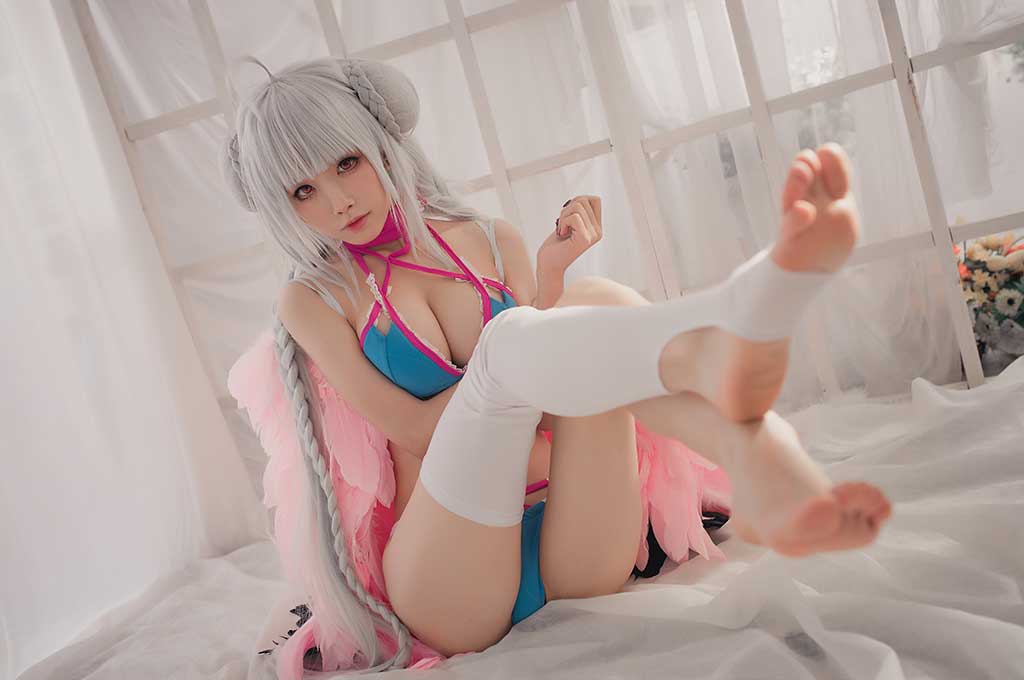 水淼Aqua碧蓝航线Formidable（可畏）cosplay泳装缩略图1