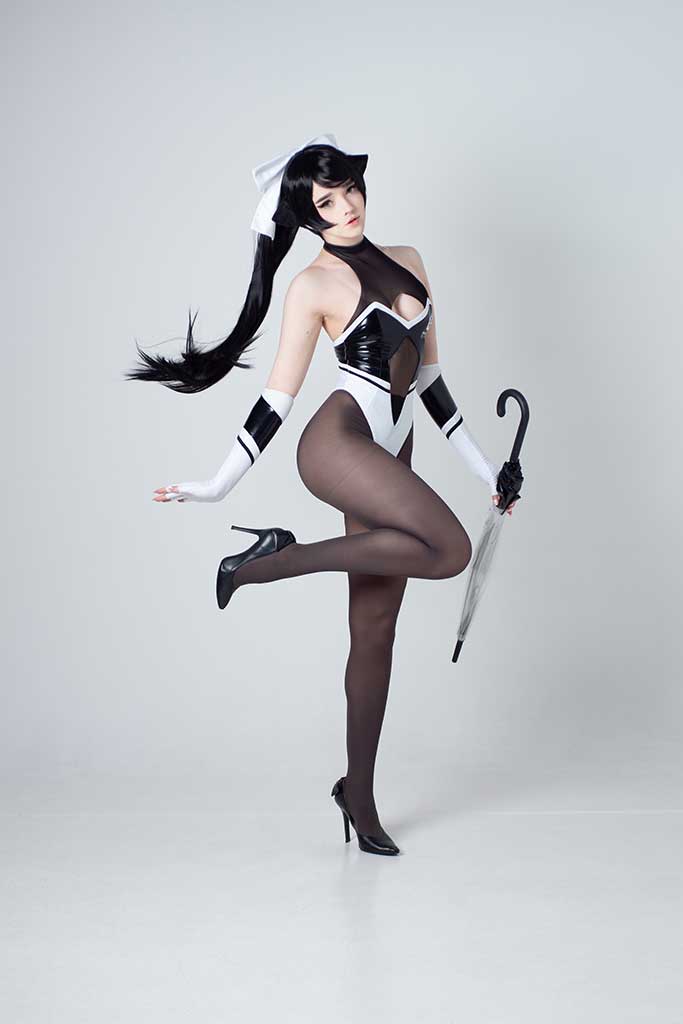 20251607-CandyBall碧蓝航线Takao(高雄)cosplay连体黑丝黑高跟纯色背景6k超高清无水印【48P】-cosplay资源