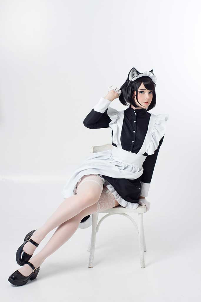 CandyBall「Neko Maid」兽耳女仆装白丝缩略图1