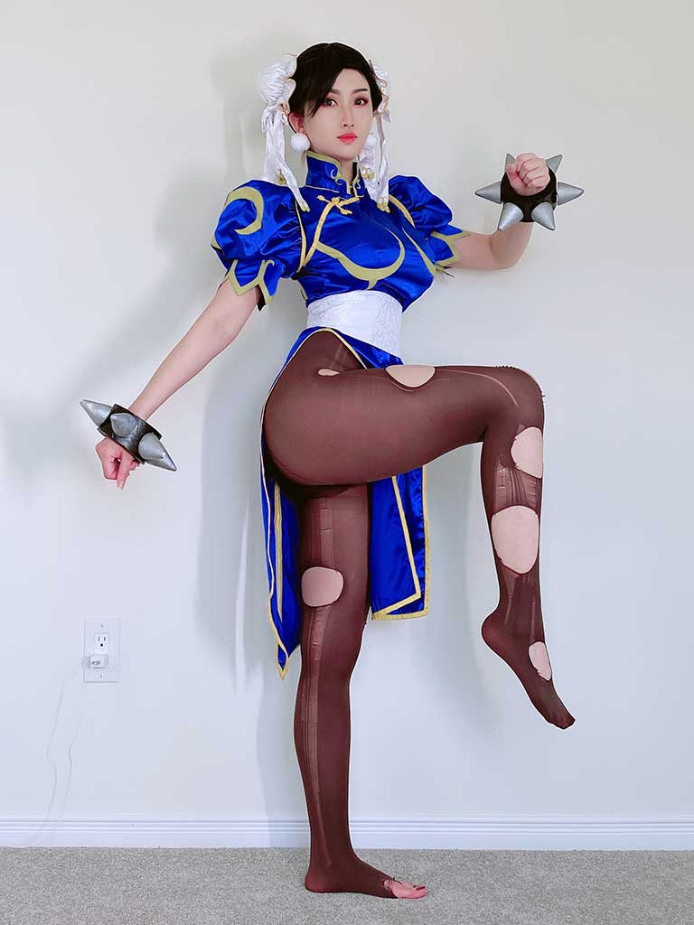 MisswarmJ小暖 街头霸王 Chun Li（春丽）cosplay经典原造型缩略图1