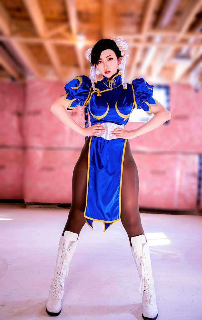 MisswarmJ小暖 街头霸王 Chun Li（春丽）cosplay经典原造型缩略图2