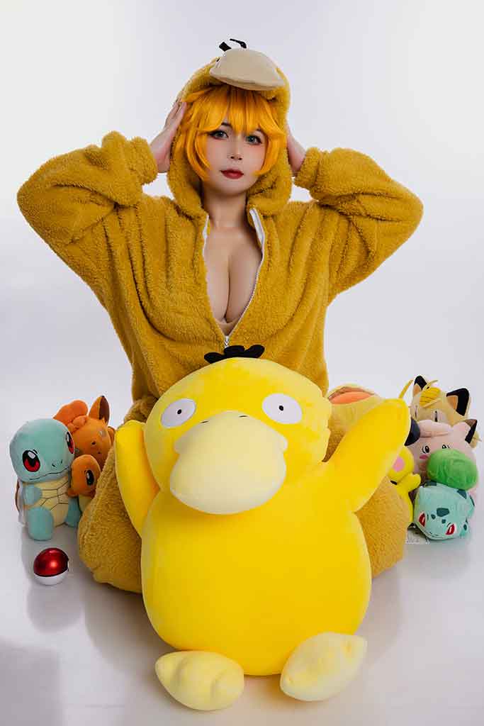 Uy Uy 精灵宝可梦Misty（小霞）cosplay橙发黄T恤牛仔短裤缩略图2