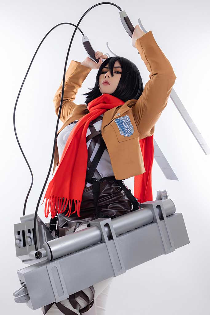 Uy Uy 进击的巨人Mikasa（三笠）cosplay原造型缩略图1